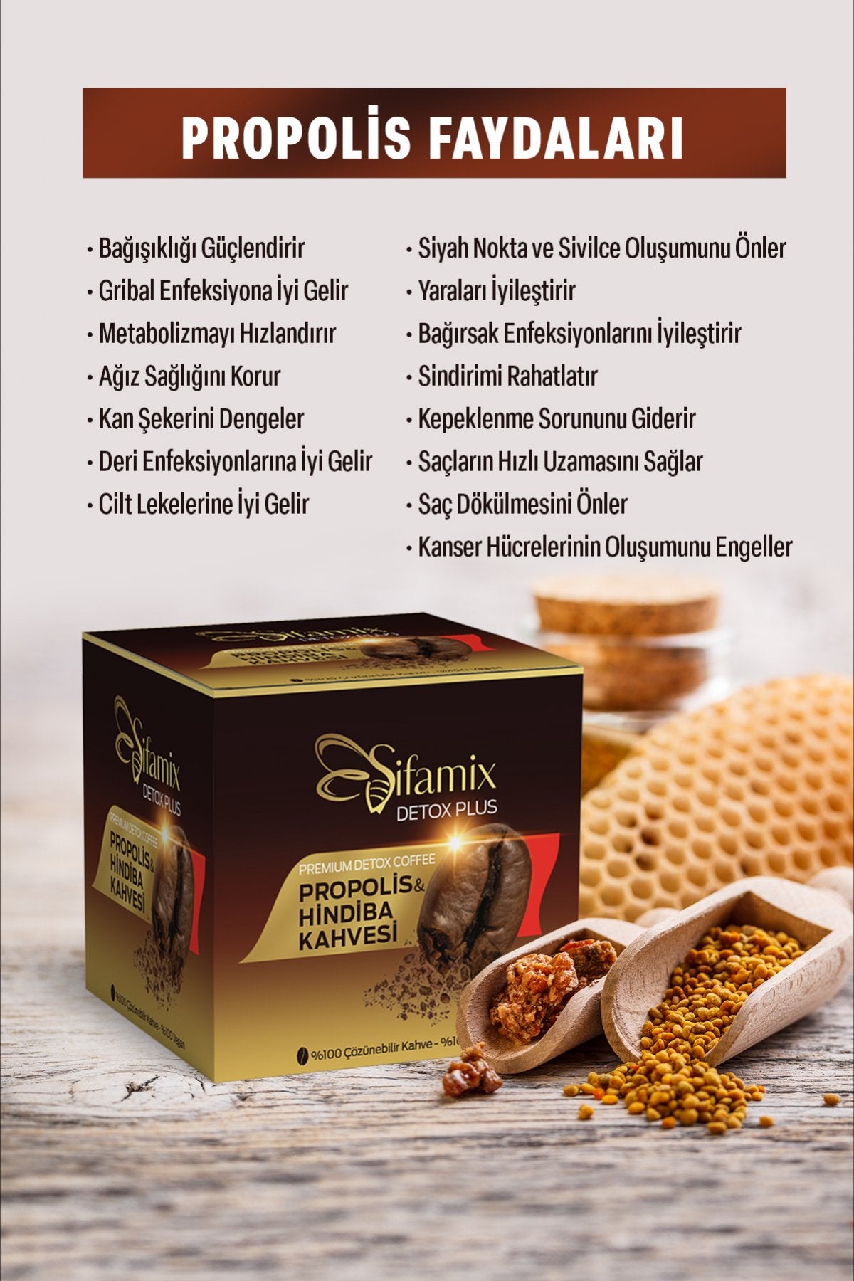 Café Minceur Détox à la Propolis & Chicorée - ŞIFAMIX DETOKS KAHVE