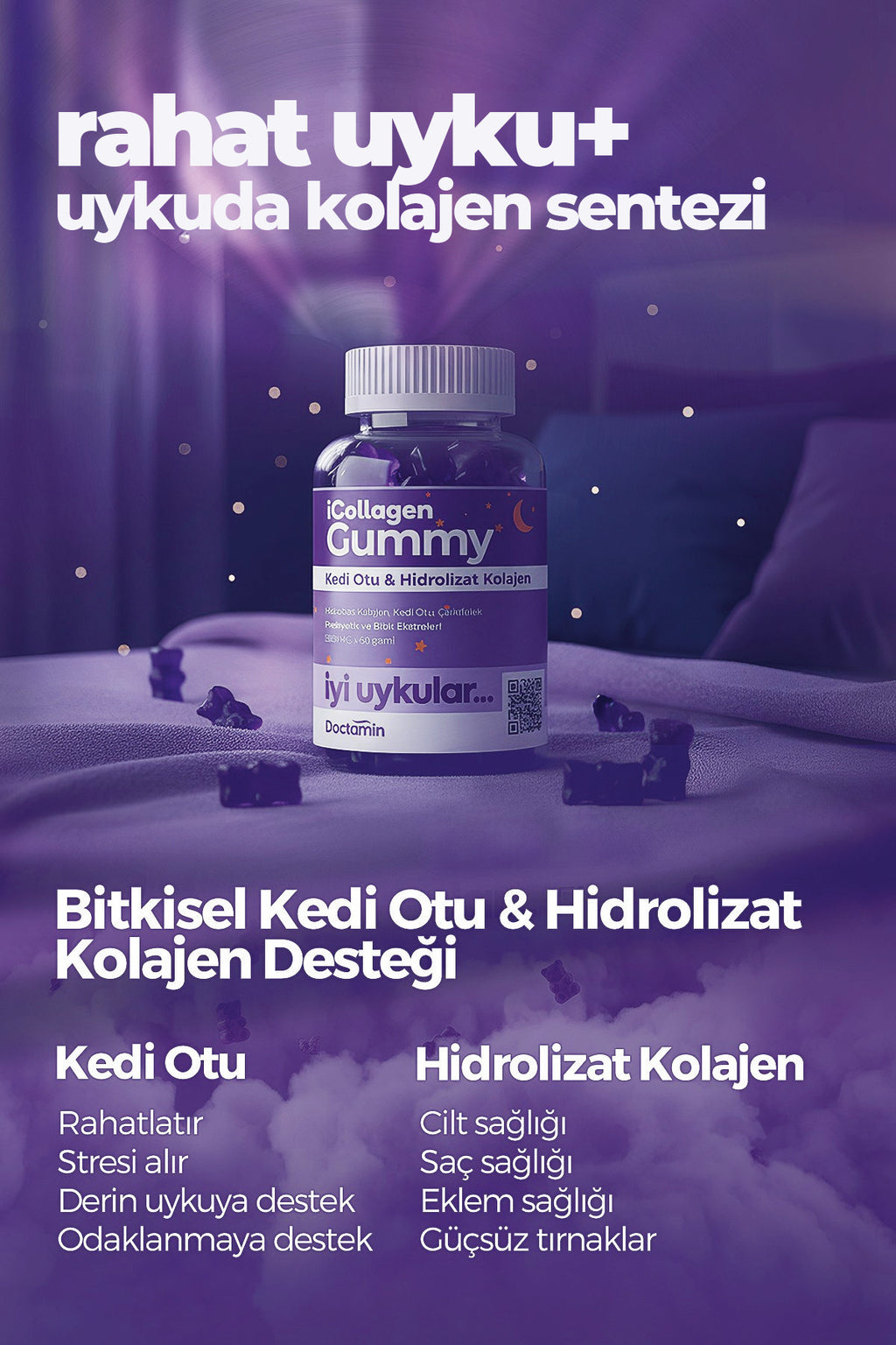 GUMMY BONNE NUIT - iCOLLAGEN IYI UYKULAR