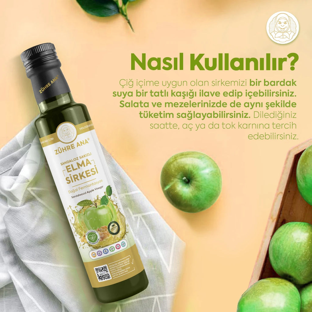 VINAIGRE DE CIDRE DE POMME AU MASTIC - ZUHRE ANA SANDALOZLU ELMA SIRKESI