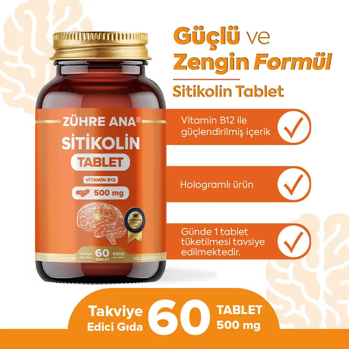 TABLETTES CITICOLINE - ZÜHRE ANA SITIKOLIN