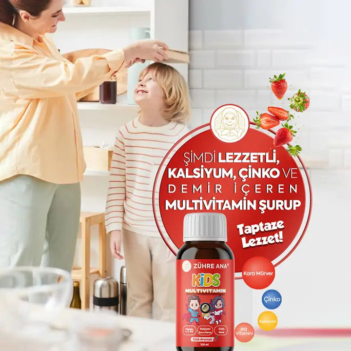 SIROP MULTIVITAMINÉ ENFANTS - ZUHRE ANA KIDS MULTIVITAMIN