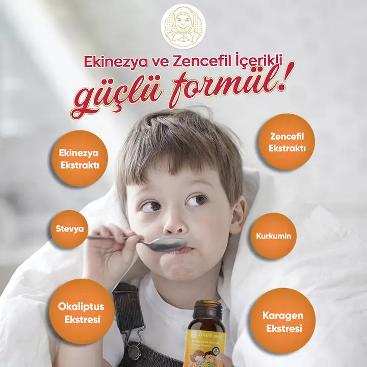 SIROP ÉCHINACEA & GINGEMBRE ENFANTS - ZÜHRE ANA EKINEZYALI SURUP