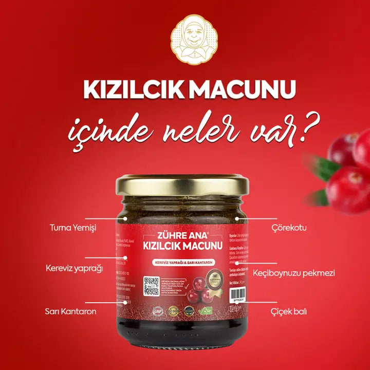 PÂTE DE CANNEBERGES - ZÜHRE ANA KIZILCIK MACUNU