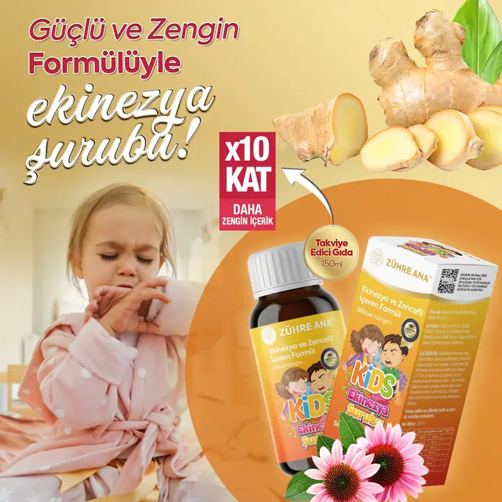 SIROP ÉCHINACEA & GINGEMBRE ENFANTS - ZÜHRE ANA EKINEZYALI SURUP