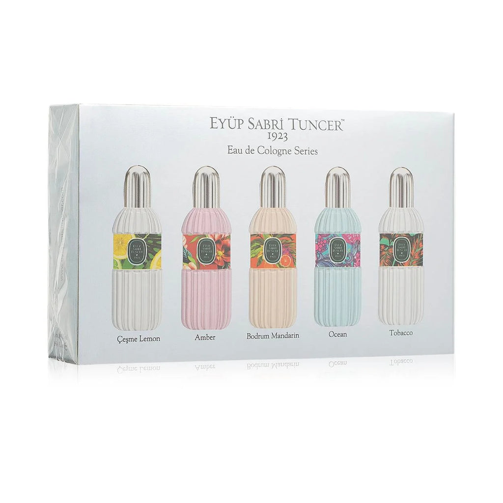 PACK 5 MINI COLOGNES EN VERRE - EYÜP SABRI TUNCER SEYAHATBOY KOLONYA