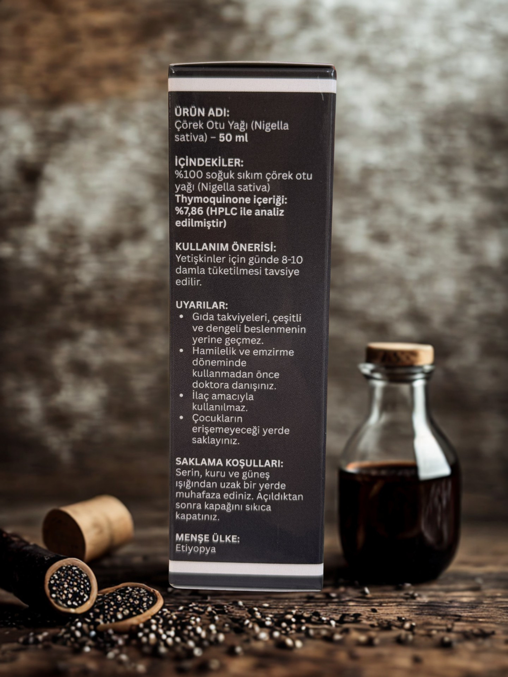 HUILE DE NIGELLE 100% PURE — IPEK YOLU CÖREK OTU YAGI