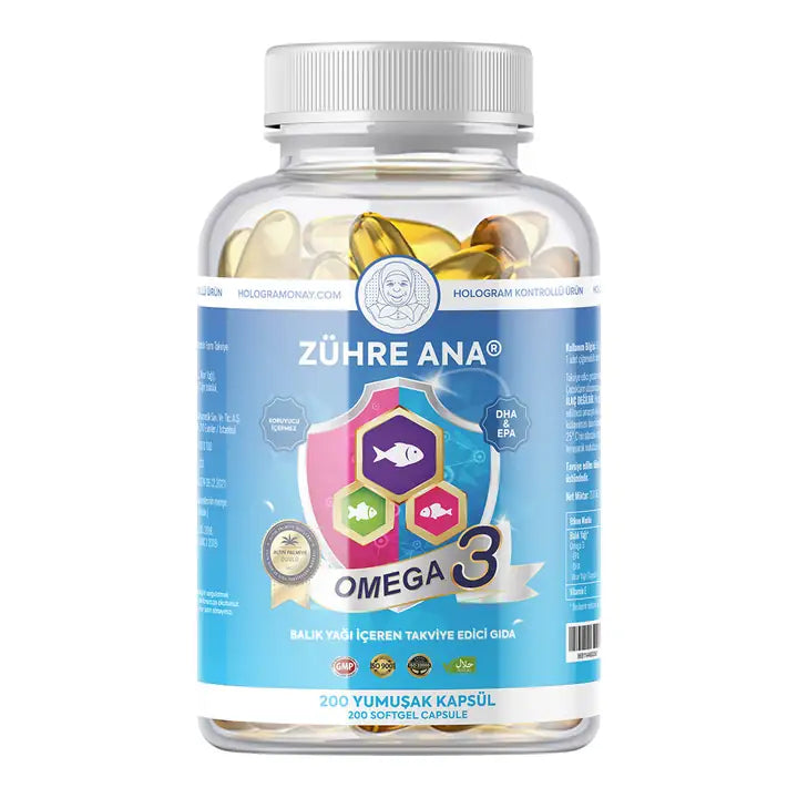 CAPSULES OMEGA3 HUILE DE POISSON ADULTES - ZÜHRE ANA BALIK YAGI