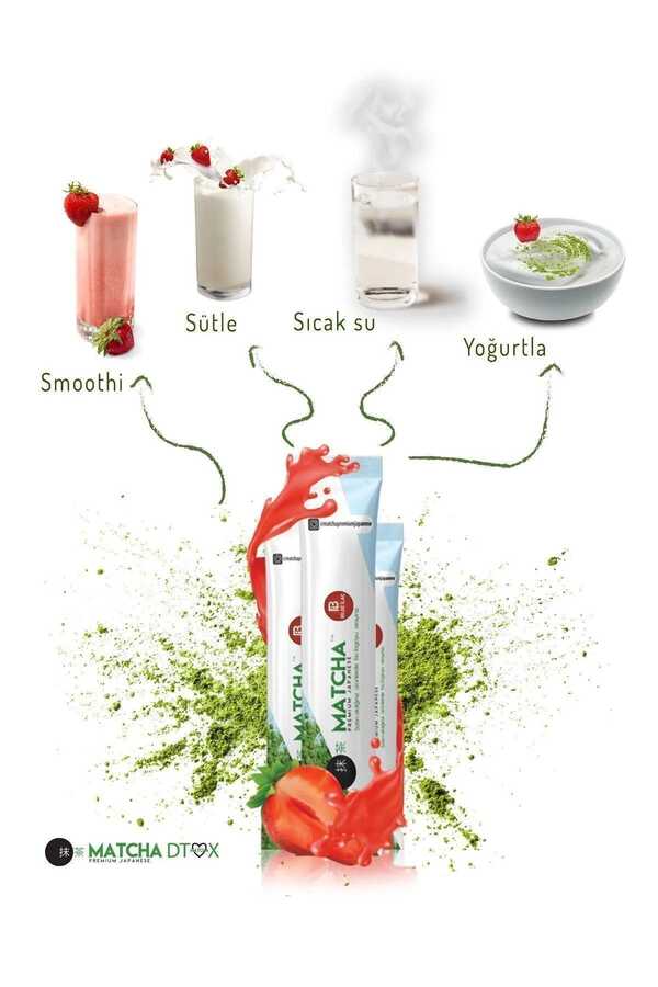 Sticks Matcha premium fraise détox - MATCHA PREMIUM JAPANESE